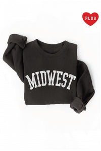 Curvy Black Midwest Sweatshirt